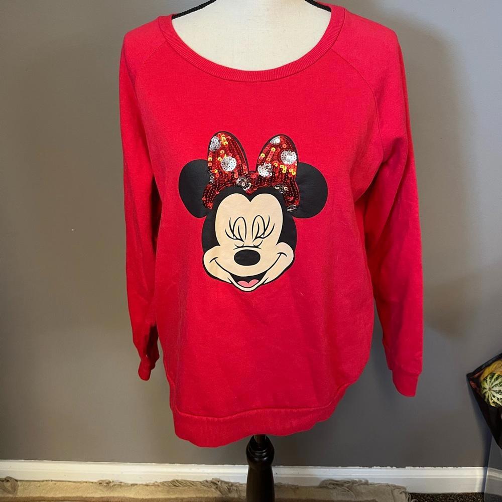 Disney Mini Mouse sequin crew‎ neck XL